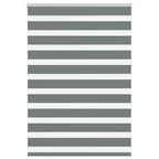 vidaXL Doppelrollo Dunkelgrau Stoffbreite 35,9 cm Polyester