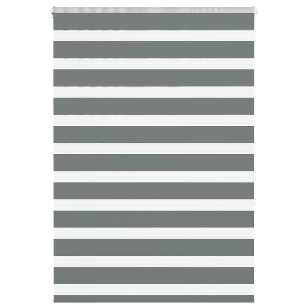 vidaXL Doppelrollo Dunkelgrau Stoffbreite 35,9 cm Polyester