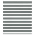 vidaXL Doppelrollo Dunkelgrau Stoffbreite 35,9 cm Polyester