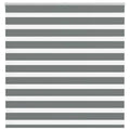 vidaXL Doppelrollo Dunkelgrau Stoffbreite 35,9 cm Polyester