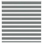 vidaXL Doppelrollo Dunkelgrau Stoffbreite 35,9 cm Polyester