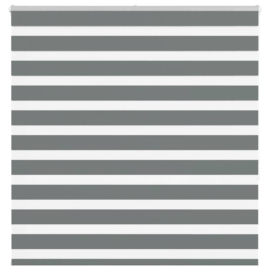 vidaXL Doppelrollo Dunkelgrau Stoffbreite 35,9 cm Polyester