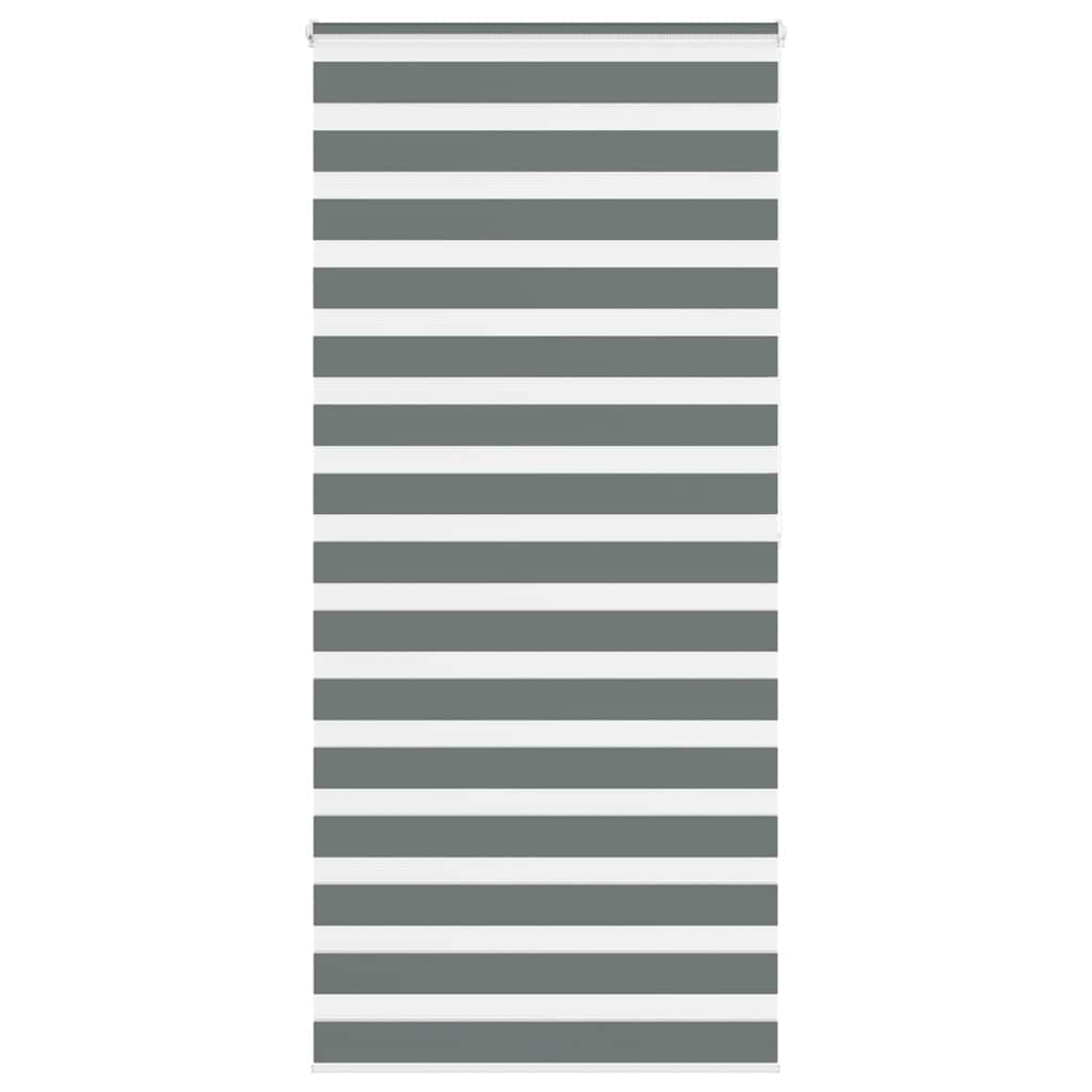 vidaXL Doppelrollo Dunkelgrau Stoffbreite 35,9 cm Polyester