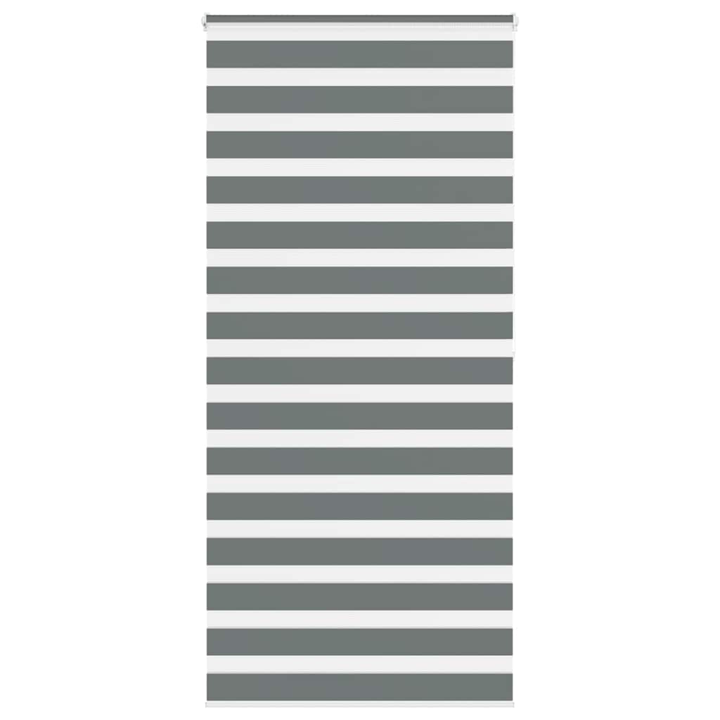 vidaXL Doppelrollo Dunkelgrau Stoffbreite 35,9 cm Polyester
