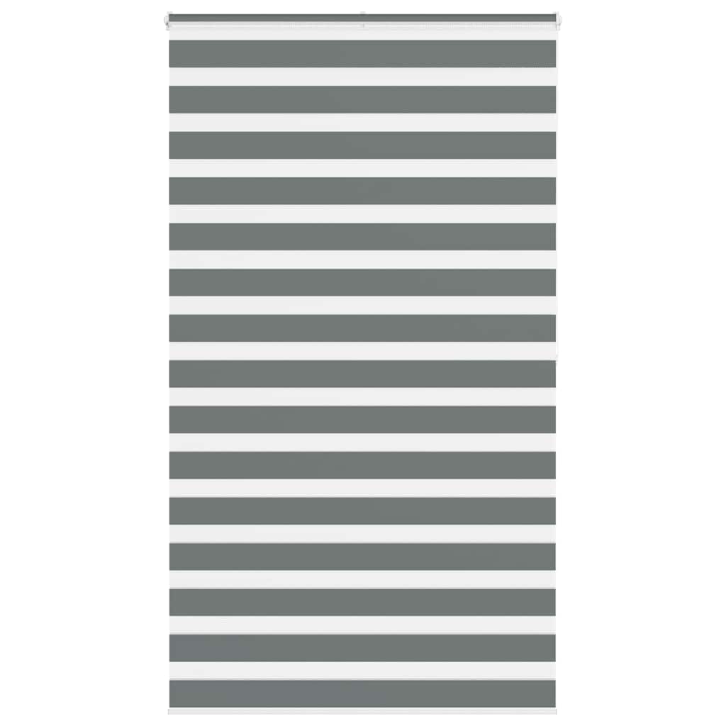 vidaXL Doppelrollo Dunkelgrau Stoffbreite 35,9 cm Polyester