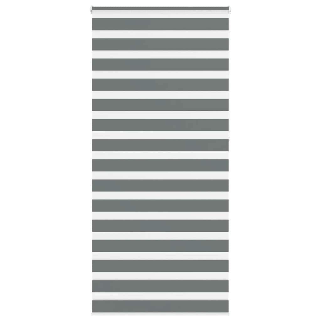 vidaXL Doppelrollo Dunkelgrau Stoffbreite 35,9 cm Polyester