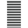 vidaXL Doppelrollo Dunkelgrau Stoffbreite 35,9 cm Polyester