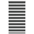 vidaXL Doppelrollo Dunkelgrau Stoffbreite 35,9 cm Polyester