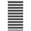vidaXL Doppelrollo Dunkelgrau Stoffbreite 35,9 cm Polyester