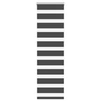 vidaXL Doppelrollo Dunkelgrau Stoffbreite 35,9 cm Polyester
