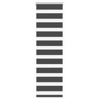 vidaXL Doppelrollo Dunkelgrau Stoffbreite 35,9 cm Polyester