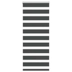 vidaXL Doppelrollo Dunkelgrau Stoffbreite 35,9 cm Polyester