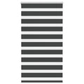 vidaXL Doppelrollo Dunkelgrau Stoffbreite 35,9 cm Polyester