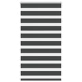 vidaXL Doppelrollo Dunkelgrau Stoffbreite 35,9 cm Polyester