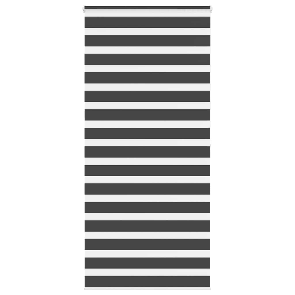 vidaXL Doppelrollo Dunkelgrau Stoffbreite 35,9 cm Polyester