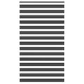 vidaXL Doppelrollo Dunkelgrau Stoffbreite 35,9 cm Polyester