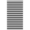 vidaXL Doppelrollo Dunkelgrau Stoffbreite 35,9 cm Polyester