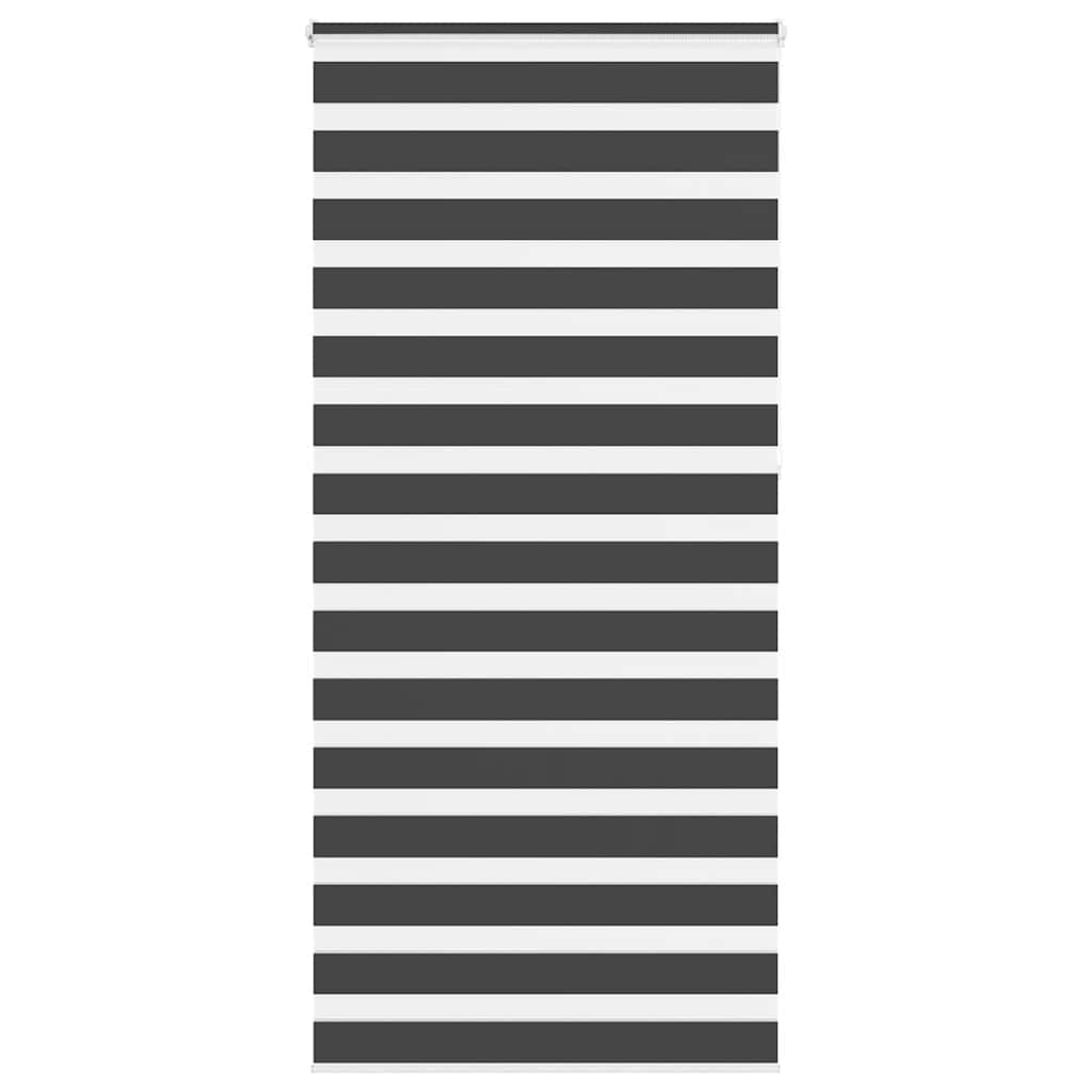 vidaXL Doppelrollo Dunkelgrau Stoffbreite 35,9 cm Polyester