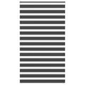 vidaXL Doppelrollo Dunkelgrau Stoffbreite 35,9 cm Polyester