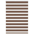 vidaXL Doppelrollo Dunkelgrau Stoffbreite 35,9 cm Polyester