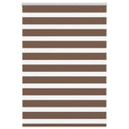 vidaXL Doppelrollo Dunkelgrau Stoffbreite 35,9 cm Polyester