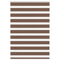 vidaXL Doppelrollo Dunkelgrau Stoffbreite 35,9 cm Polyester