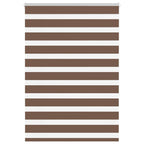 vidaXL Doppelrollo Dunkelgrau Stoffbreite 35,9 cm Polyester