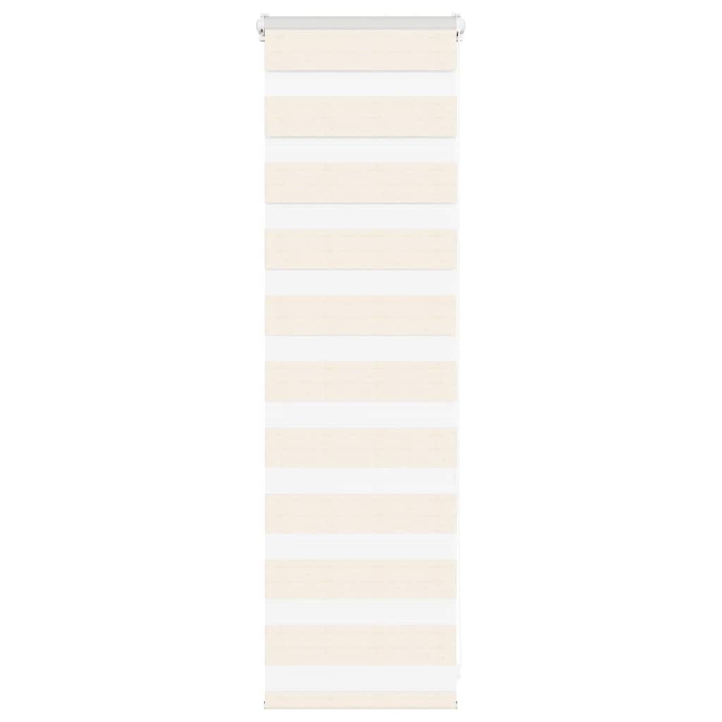 vidaXL Doppelrollo Marmorbeige 40x100 cm Stoffbreite 35,9 cm Polyester