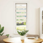vidaXL Doppelrollo Marmorbeige 40x100 cm Stoffbreite 35,9 cm Polyester