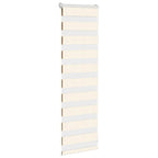 vidaXL Doppelrollo Marmorbeige 40x100 cm Stoffbreite 35,9 cm Polyester