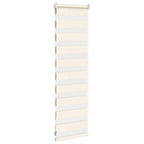 vidaXL Doppelrollo Marmorbeige 40x100 cm Stoffbreite 35,9 cm Polyester