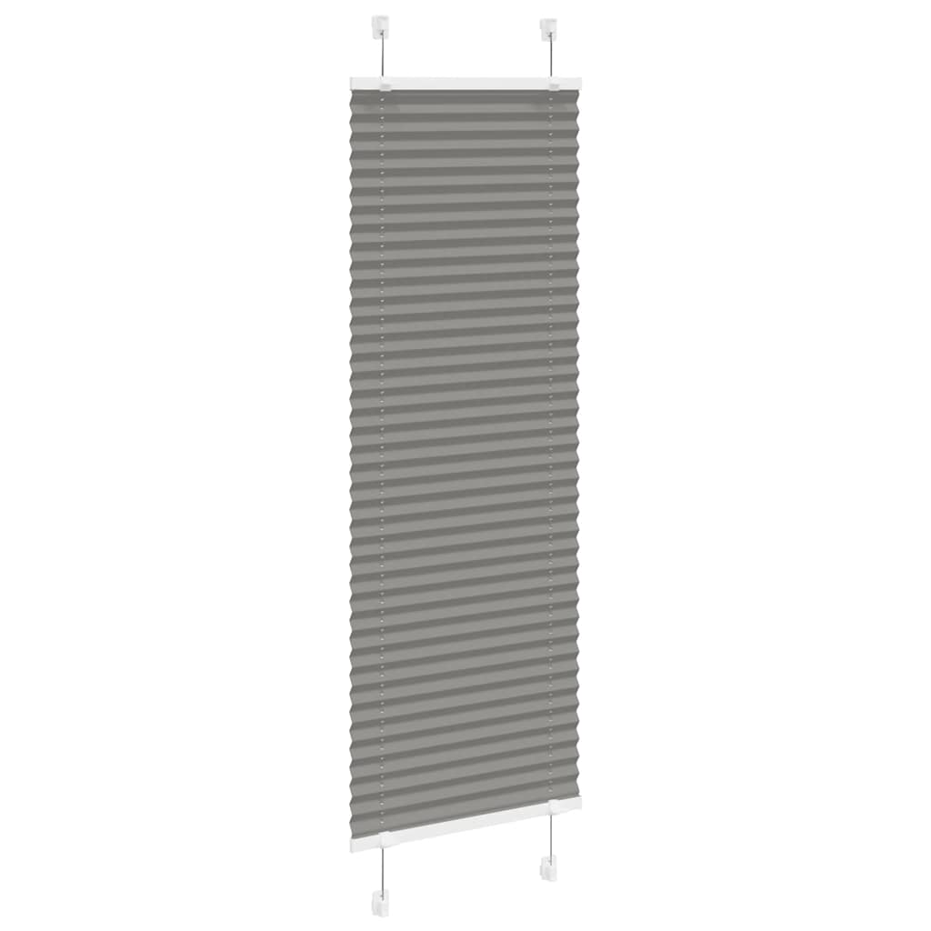 vidaXL Plissee Anthrazit Stoffbreite 39,4 cm Polyester