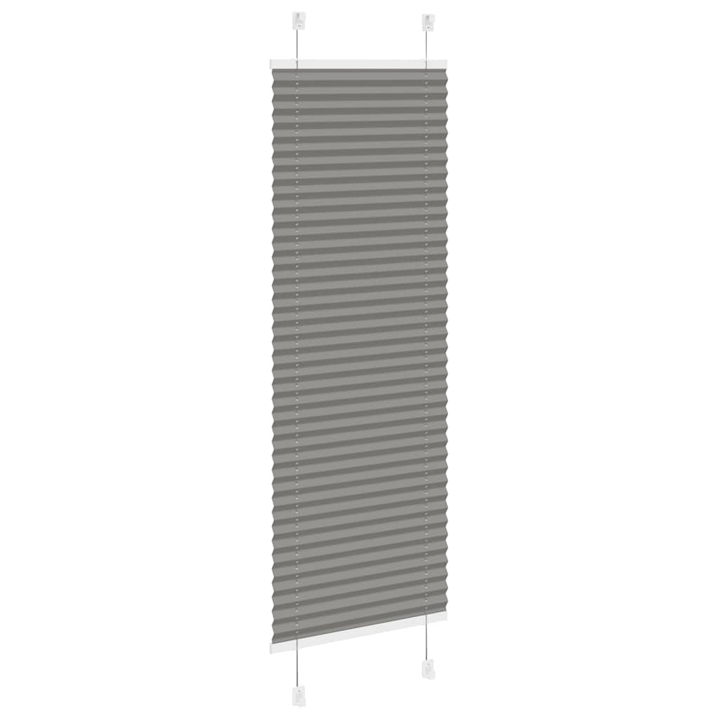 vidaXL Plissee Anthrazit Stoffbreite 39,4 cm Polyester