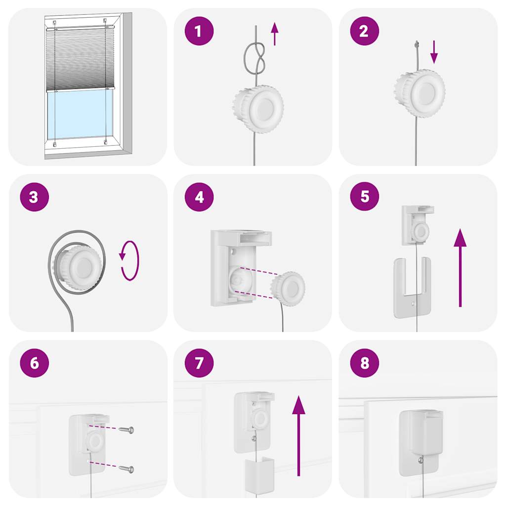 vidaXL Plissee Anthrazit Stoffbreite 39,4 cm Polyester