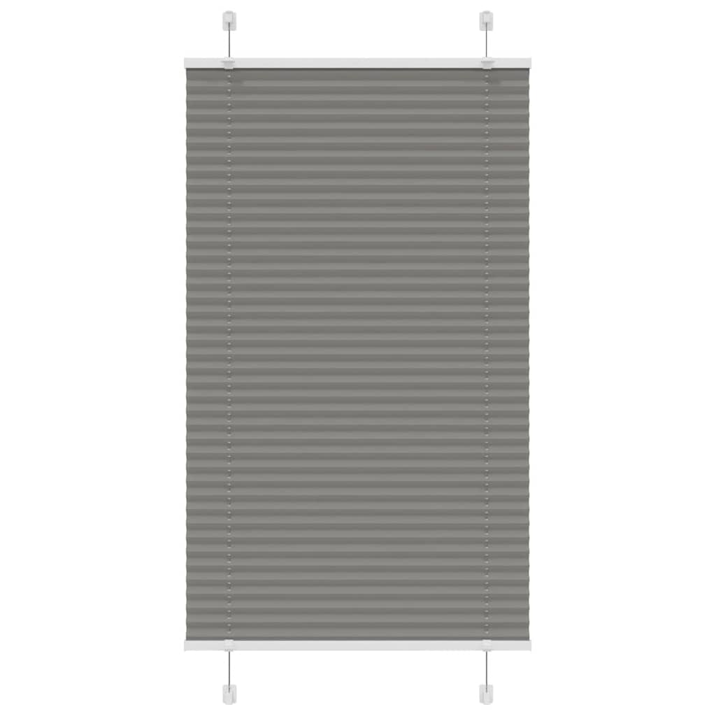 vidaXL Plissee Anthrazit Stoffbreite 39,4 cm Polyester