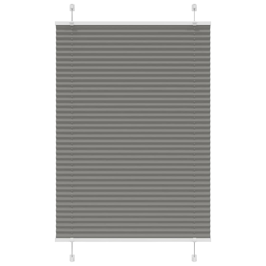vidaXL Plissee Anthrazit Stoffbreite 39,4 cm Polyester