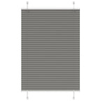 vidaXL Plissee Anthrazit Stoffbreite 39,4 cm Polyester