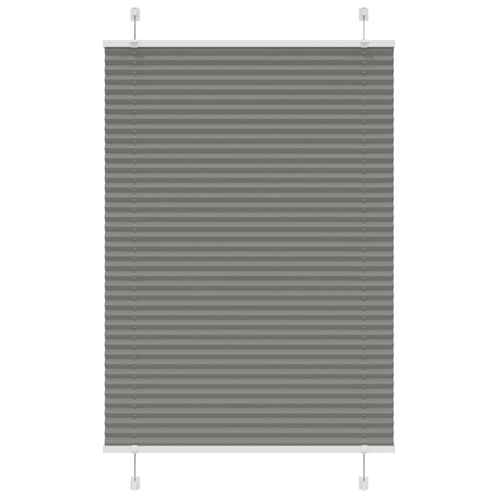 vidaXL Plissee Anthrazit Stoffbreite 39,4 cm Polyester