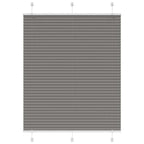 vidaXL Plissee Anthrazit Stoffbreite 39,4 cm Polyester