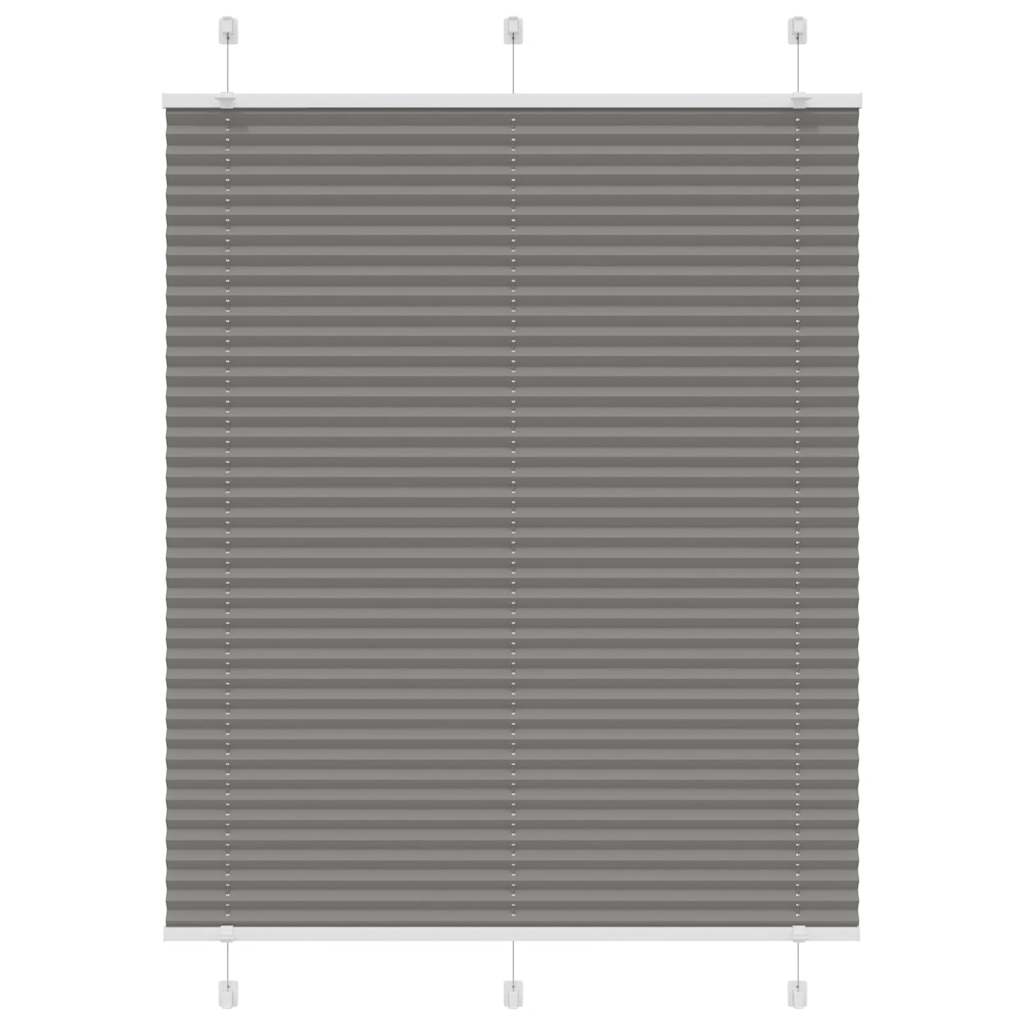 vidaXL Plissee Anthrazit Stoffbreite 39,4 cm Polyester