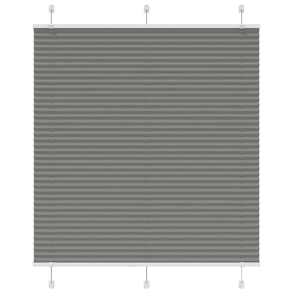 vidaXL Plissee Anthrazit Stoffbreite 39,4 cm Polyester