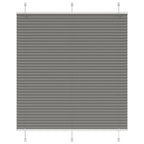 vidaXL Plissee Anthrazit Stoffbreite 39,4 cm Polyester