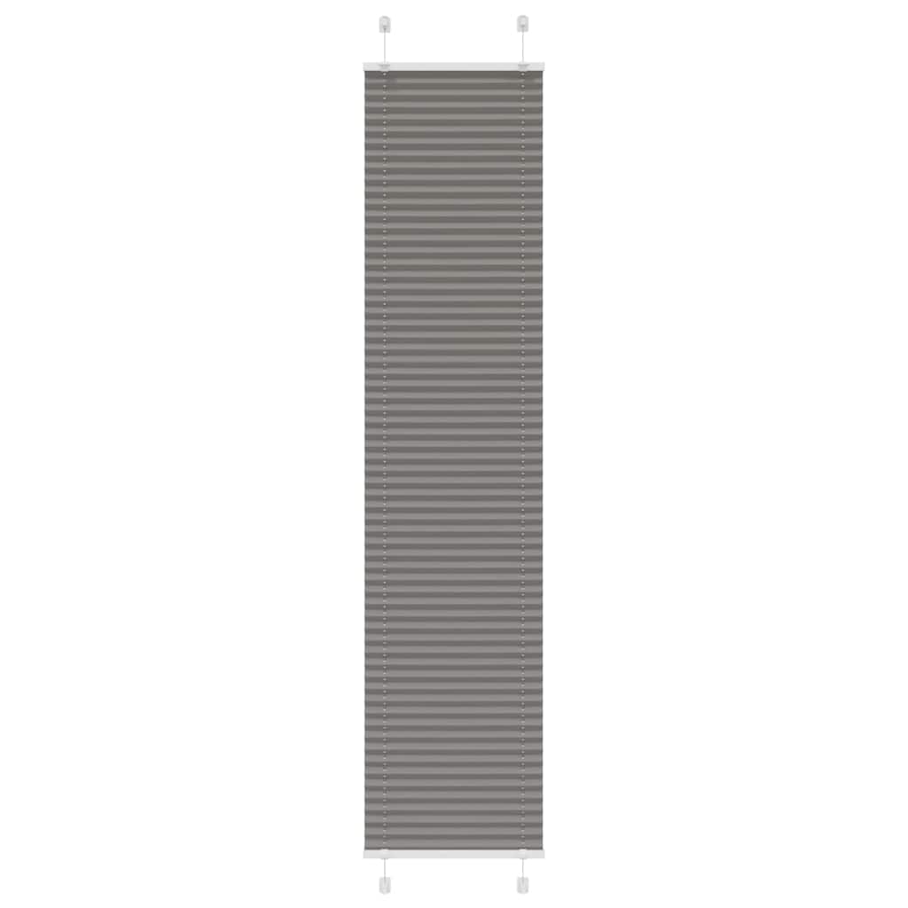 vidaXL Plissee Anthrazit Stoffbreite 39,4 cm Polyester