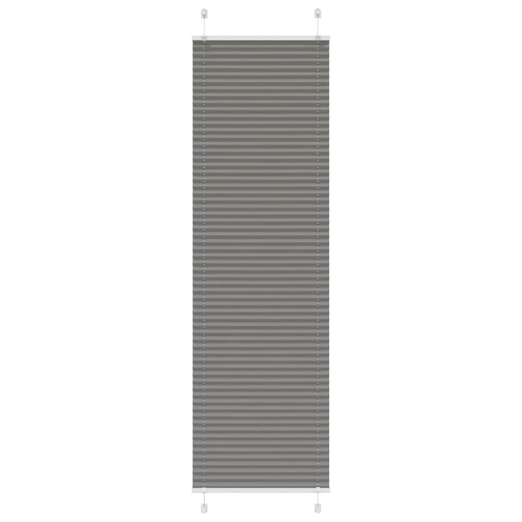 vidaXL Plissee Anthrazit Stoffbreite 39,4 cm Polyester