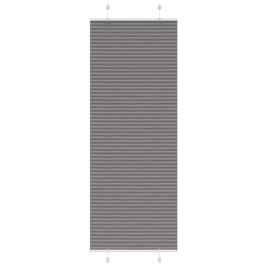 vidaXL Plissee Anthrazit Stoffbreite 39,4 cm Polyester
