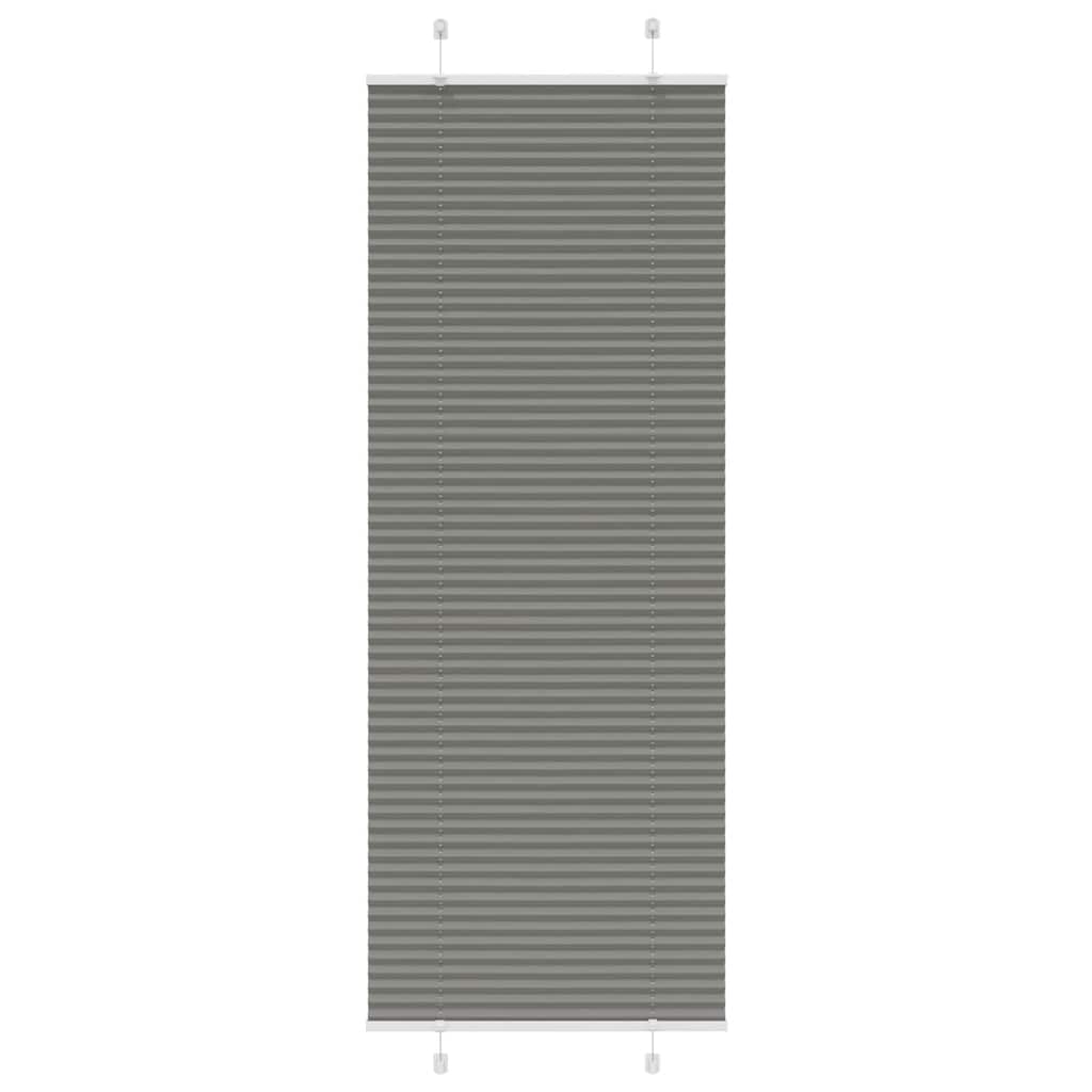 vidaXL Plissee Anthrazit Stoffbreite 39,4 cm Polyester
