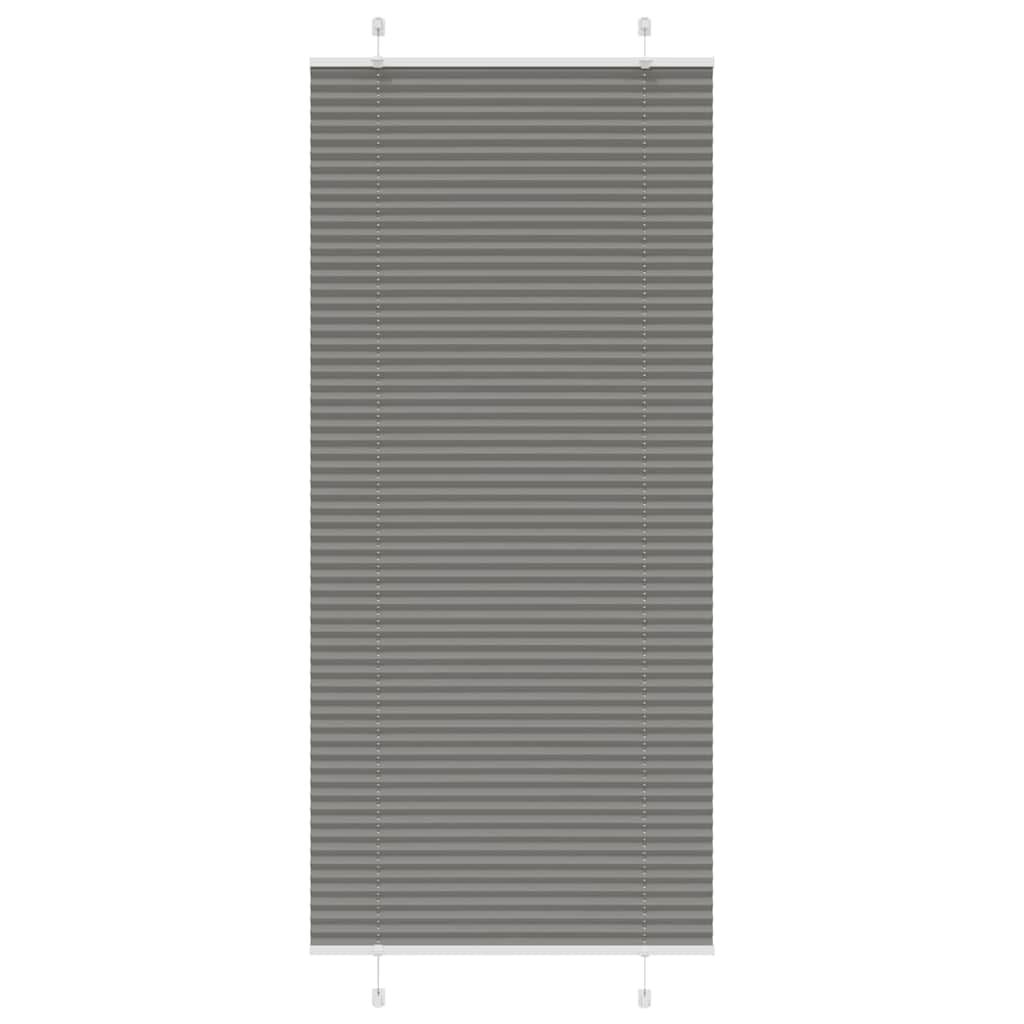 vidaXL Plissee Anthrazit Stoffbreite 39,4 cm Polyester
