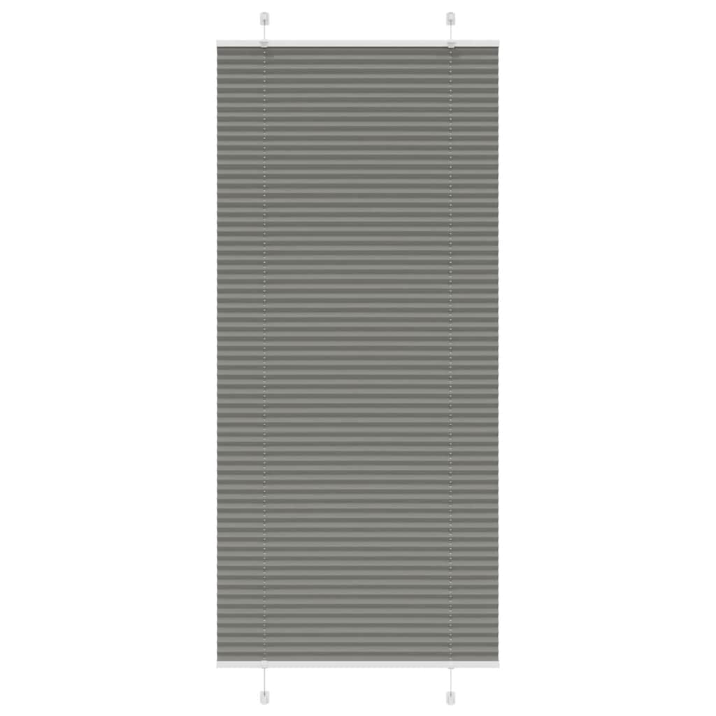 vidaXL Plissee Anthrazit Stoffbreite 39,4 cm Polyester
