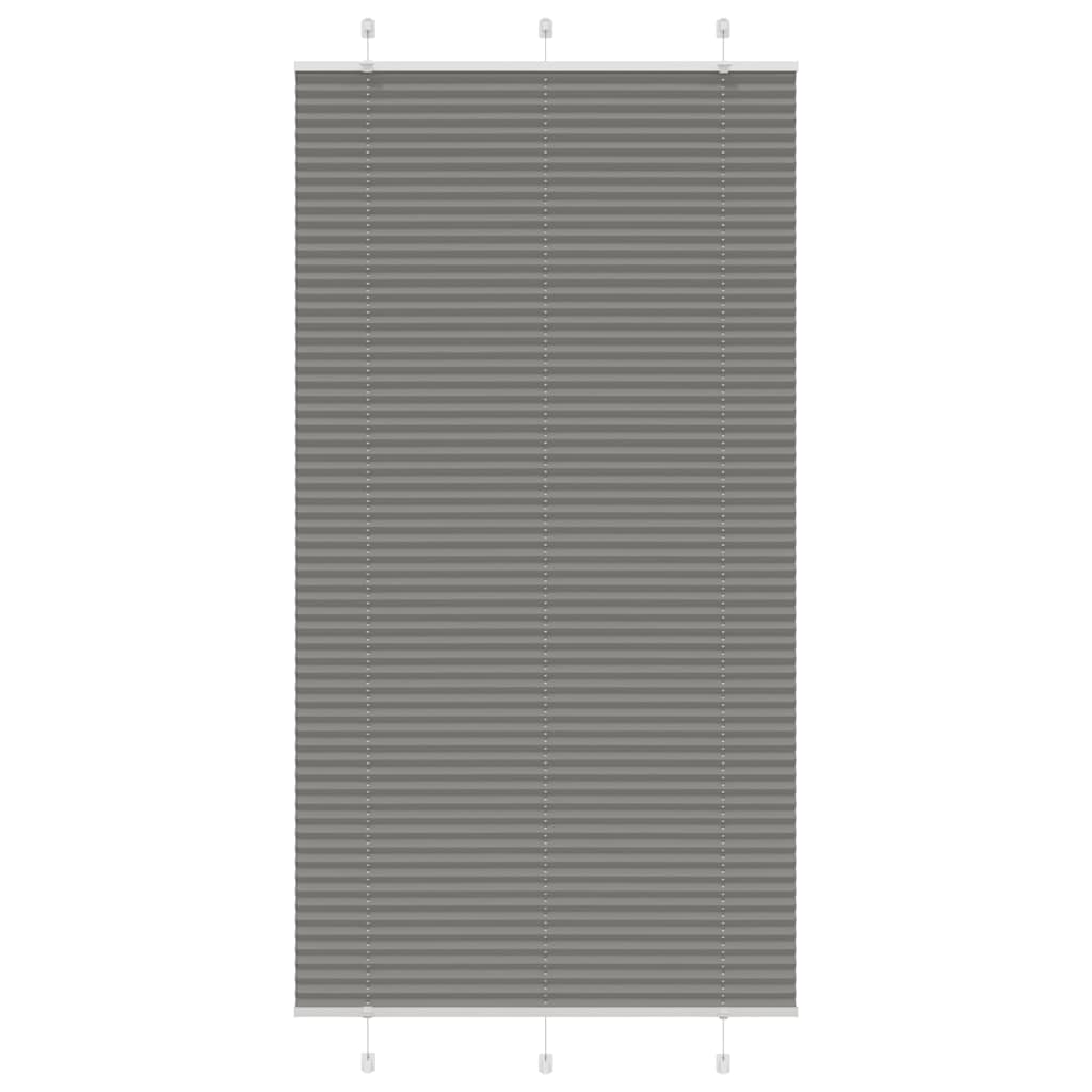 vidaXL Plissee Anthrazit Stoffbreite 39,4 cm Polyester