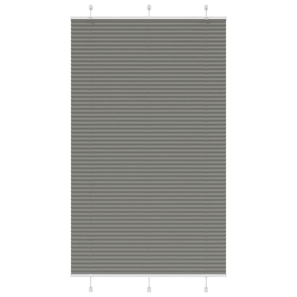 vidaXL Plissee Anthrazit Stoffbreite 39,4 cm Polyester